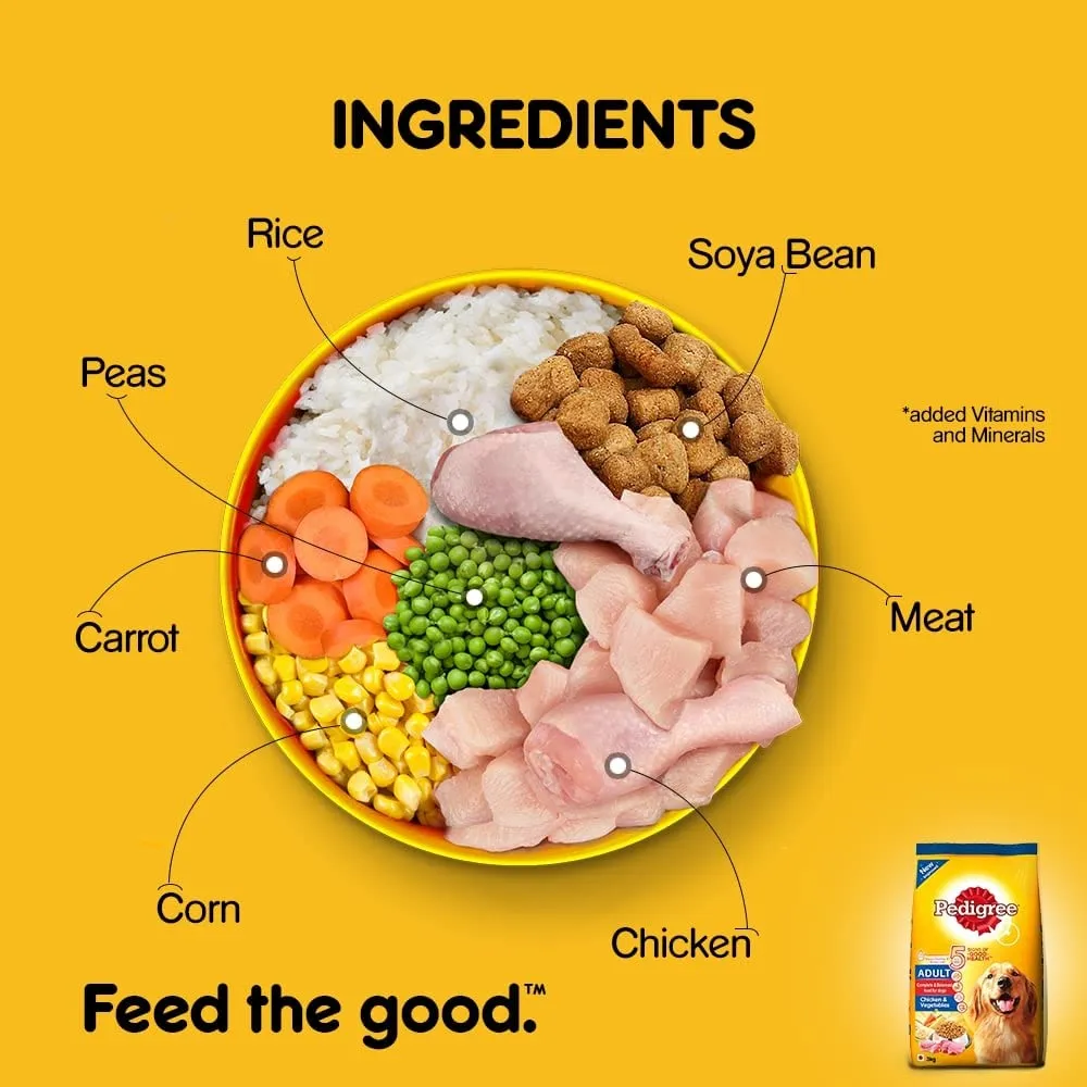 PEDIGREE Adult Dry Dog Food โ Chicken & Vegetables Flavor PEDIGREE Adult Dry Dog Food โ Chicken & Vegetables Flavor