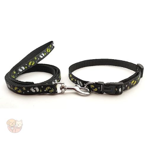 15MM Reflective Paw & Star Leash with Adjustable Collar โ Outdoor Walking Set for Dogs & Puppies 15MM Reflective Paw & Star Leash with Adjustable Collar โ Outdoor Walking Set for Dogs & Puppies
