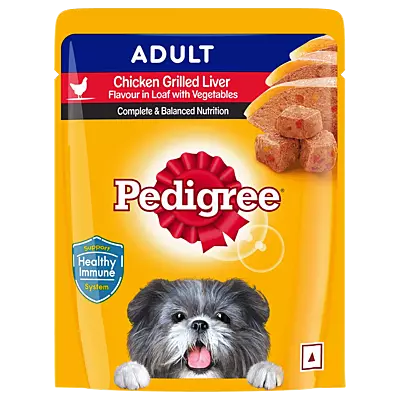 Pedigree Adult Wet Dog Food โ Chicken Grilled Liver in Loaf with Vegetables Pedigree Adult Wet Dog Food โ Chicken Grilled Liver in Loaf with Vegetables