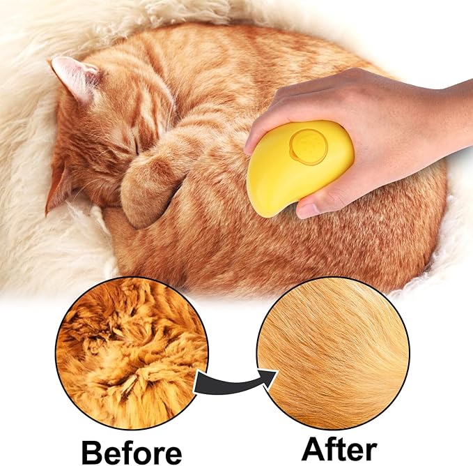 3 In1 Steamy Brush Multifunctional Grooming Tool for Shedding & Massage, Pet Hair Brush 3 In1 Steamy Brush Multifunctional Grooming Tool for Shedding & Massage, Pet Hair Brush
