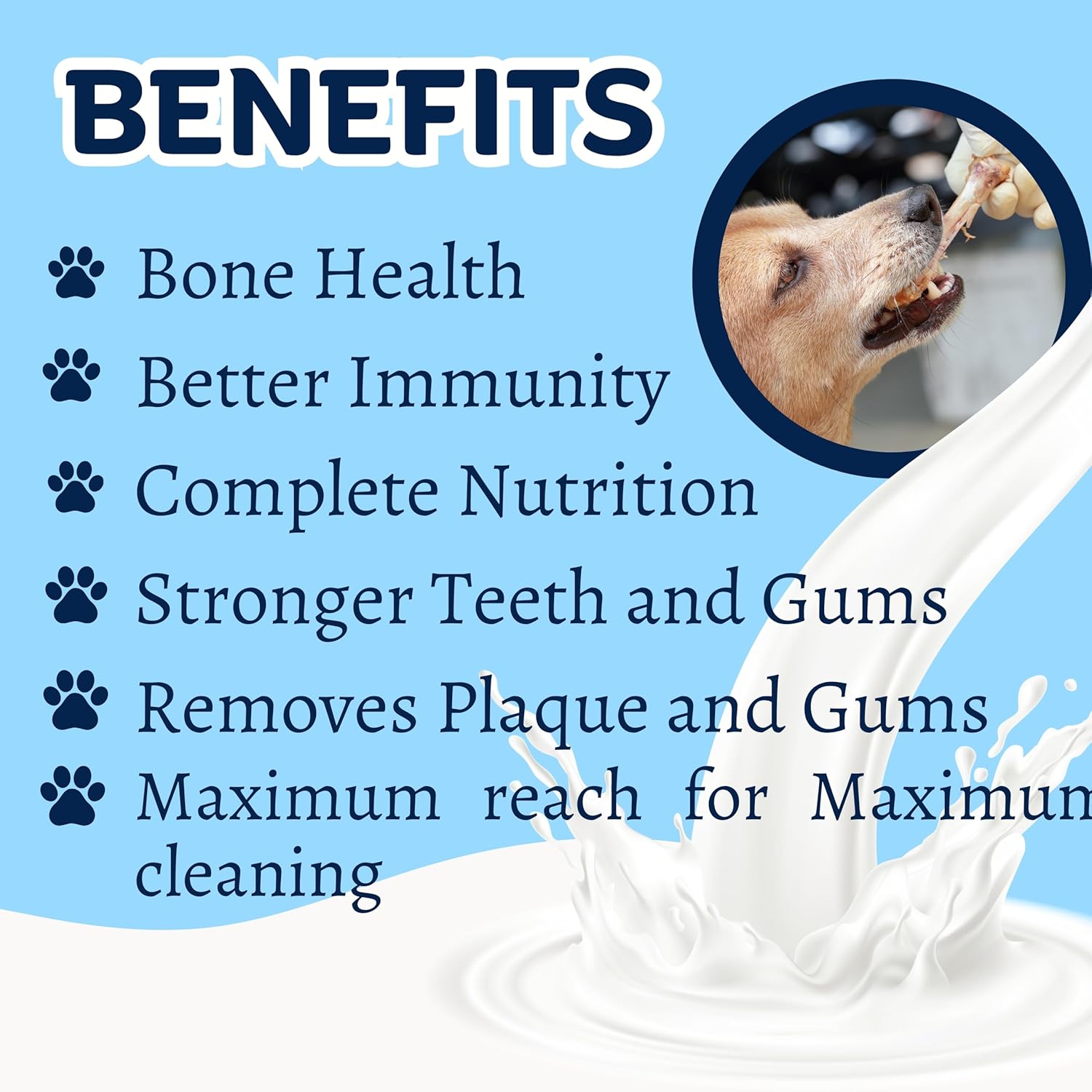 Happy Tummy Large Calcium Bone Treat โ 7 pcs Pack for Medium & Large Dogs Happy Tummy Large Calcium Bone Treat โ 7 pcs Pack for Medium & Large Dogs