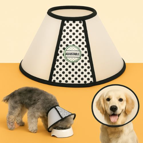 Adjustable Pet Neck Cone Collar 15M โ Protective Recovery Collar for Dogs & Cats Adjustable Pet Neck Cone Collar 15M โ Protective Recovery Collar for Dogs & Cats