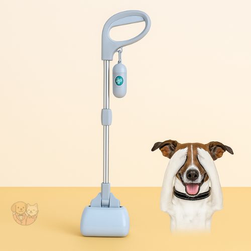 Adjustable Size Poop Scooper | Long Handle Waste Collector for Dogs, Cats & Pets