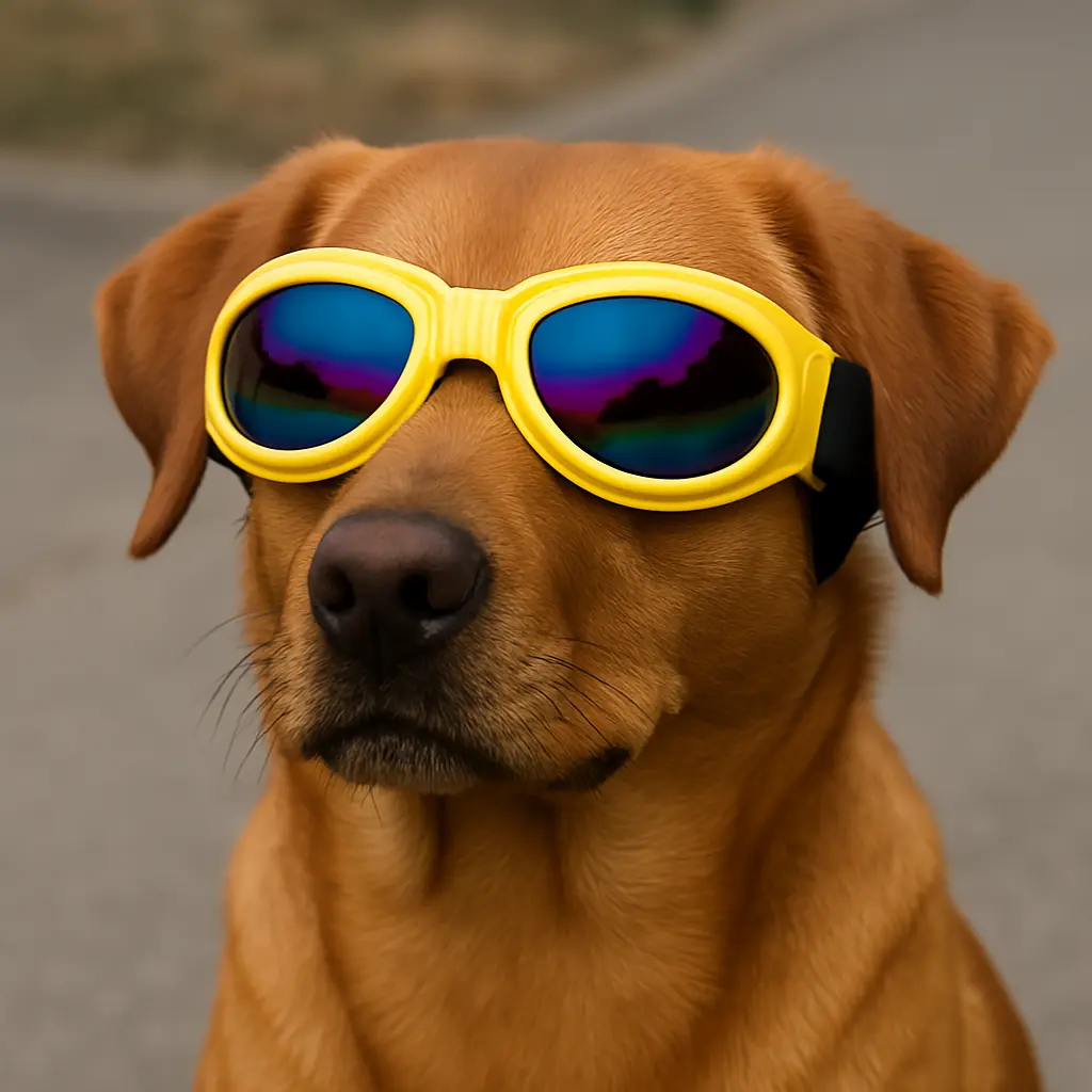 Protective Dog Goggles โ UV-Resistant, Windproof Sunglasses for Dogs with Adjustable Strap Protective Dog Goggles โ UV-Resistant, Windproof Sunglasses for Dogs with Adjustable Strap