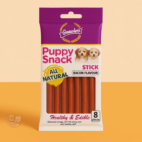 Gnawlers Puppy Snack Stick โ Bacon Flavor (80โฏg) Gnawlers Puppy Snack Stick โ Bacon Flavor (80โฏg)