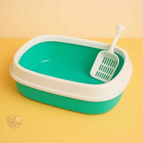 Cat Litter Box Tray with Scooper – Lightweight & Leak-Proof for Kittens and Cats
