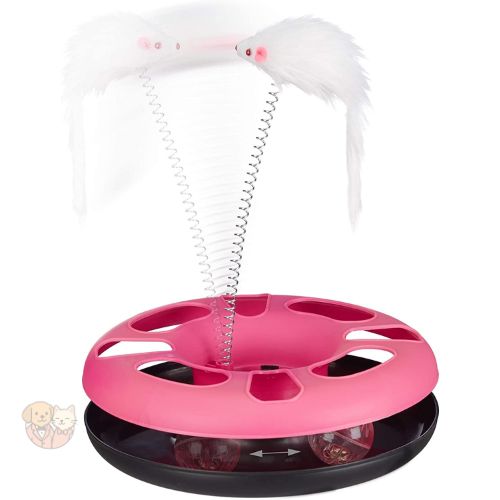 Cat Toy Wheel with Rat – Interactive Rolling Toy for Cats & Kittens