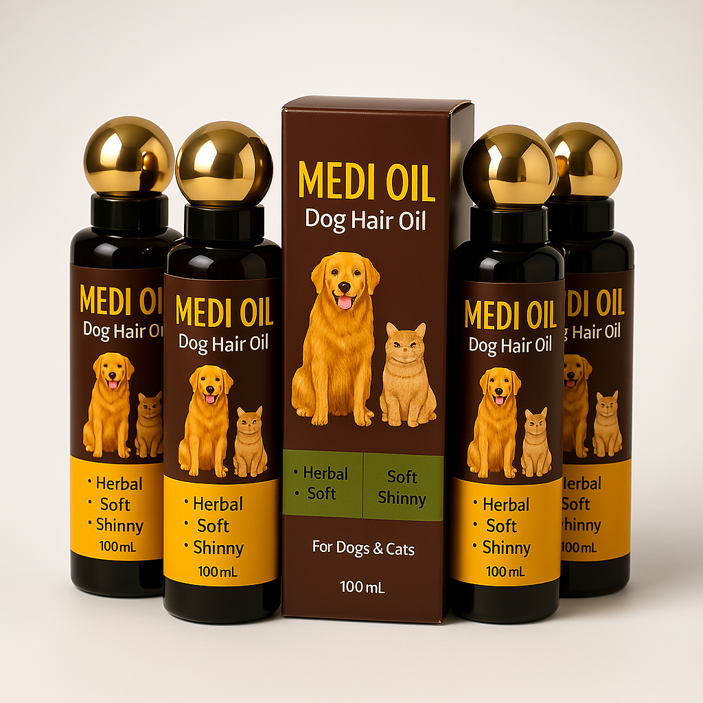 Medi Dog Hair Oil – Nourishing Care for a Healthy, Shiny Coat