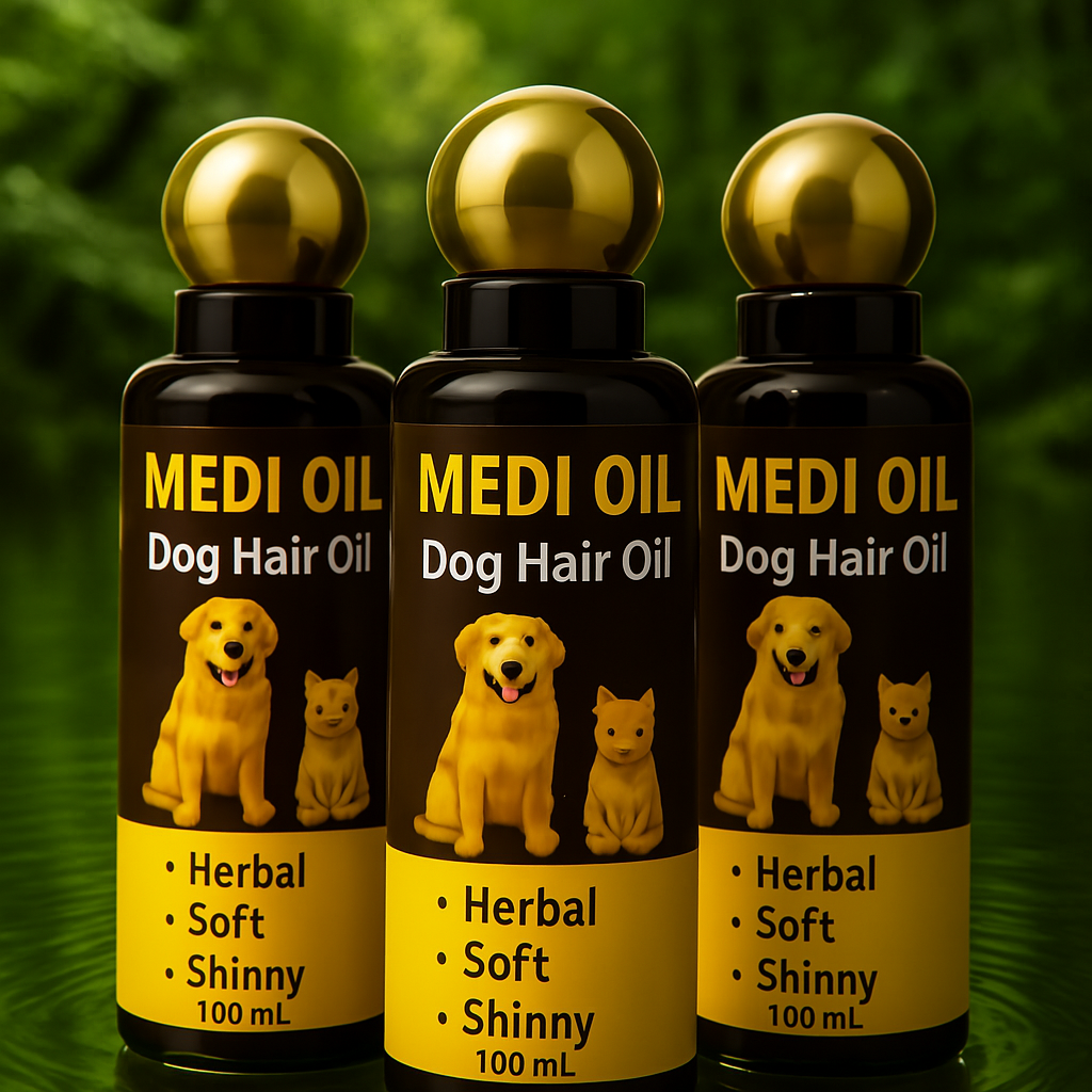Medi Dog Hair Oil – Nourishing Care for a Healthy, Shiny Coat
