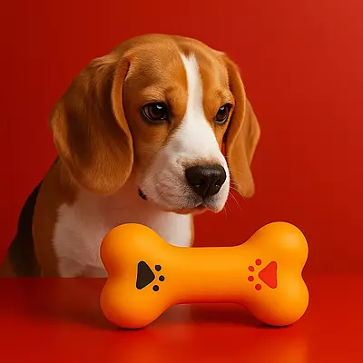 Bone Chew Toy โ Squeaky, Fun & Realistic Fruit Toy for Puppies & Cats Bone Chew Toy โ Squeaky, Fun & Realistic Fruit Toy for Puppies & Cats
