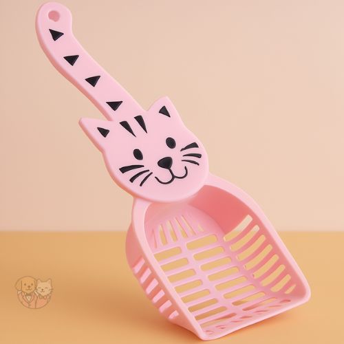 Cute Cat Litter Scooper – cat Pattern Shovel (Color May Vary)