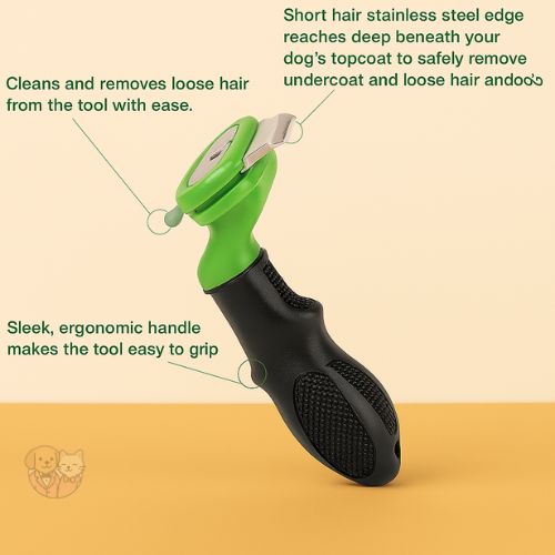 Deshedding Comb for Dogs & Cats โ Reduces Shedding & Promotes Healthy Coat Deshedding Comb for Dogs & Cats โ Reduces Shedding & Promotes Healthy Coat