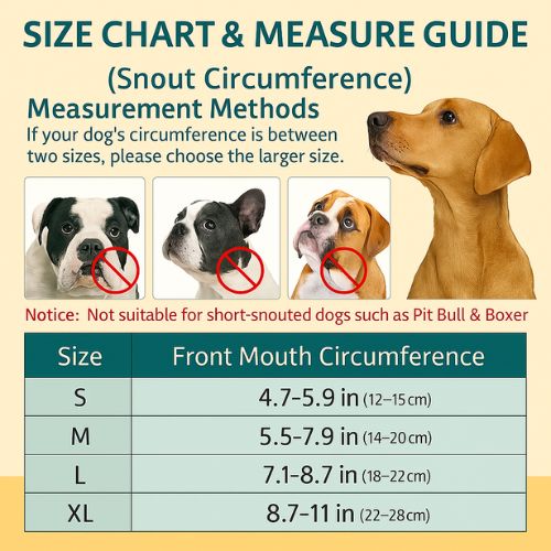 Dog Muzzle for Small, Medium & Large Dogs โ Soft, Breathable & Adjustable Dog Muzzle for Small, Medium & Large Dogs โ Soft, Breathable & Adjustable