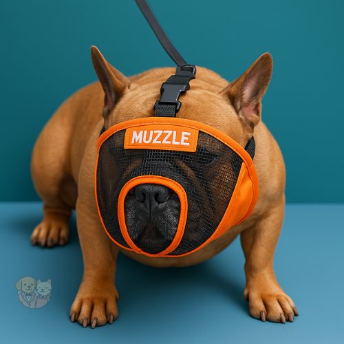 Snout Muzzle with Breathable Mesh | Adjustable Muzzle for Biting, Chewing, Barking & Training