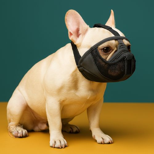Snout Muzzle with Breathable Mesh | Adjustable Muzzle for Biting, Chewing, Barking & Training
