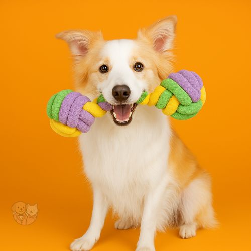 Double Dumbbell Rope Toy – Tough Chew & Tug Toy for Dogs