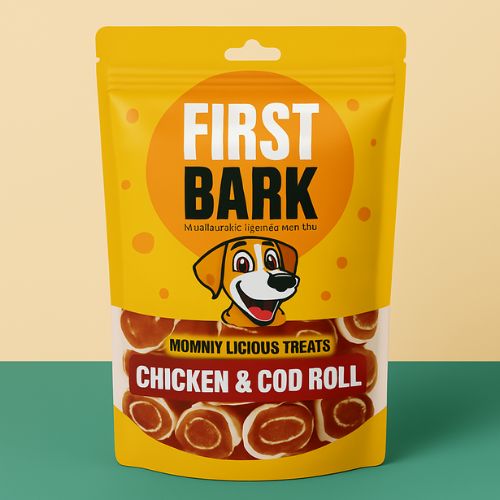 First Bark Chicken & Roll โ Dog Treat, 70โฏg First Bark Chicken & Roll โ Dog Treat, 70โฏg