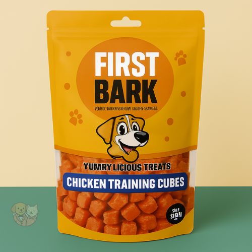 First Bark Chicken Training Cubesโ Dog Treat, 70โฏg First Bark Chicken Training Cubesโ Dog Treat, 70โฏg