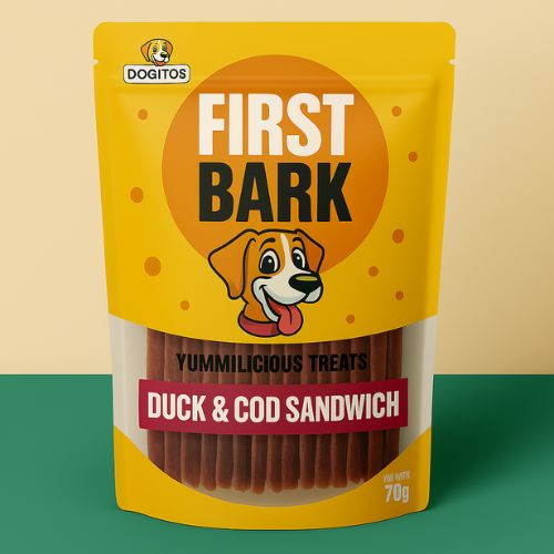 First Bark Soft Duck& CODโ Dog Treat, 70โฏg First Bark Soft Duck& CODโ Dog Treat, 70โฏg