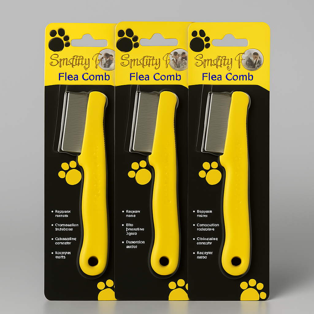 Flea Comb for Dogs, Cats and Puppies with Non-Slip Rubber Grip Handle Flea Comb for Dogs, Cats and Puppies with Non-Slip Rubber Grip Handle