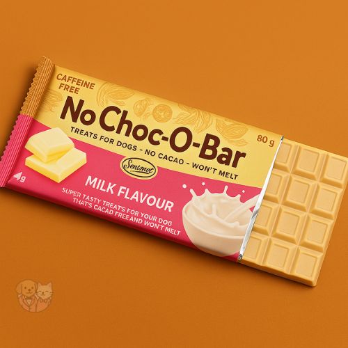 Gnawlers No Choc-O-Bar – Milk Flavour Dog Treat, 80g