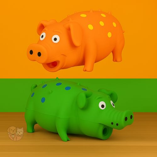Grunting Pig Dog Toy – Small Squeaky Toy That Oinks for Dogs of All Sizes
