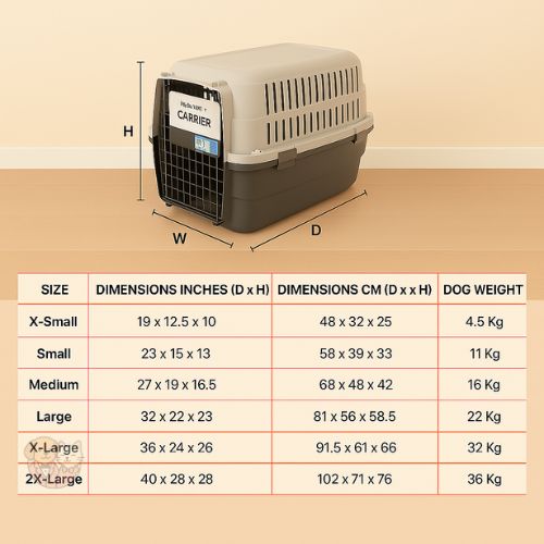 Heavy Duty Dog Airline Travel Crate Carrier Kennel โ Safe & Comfortable Pet Transport Cage Heavy Duty Dog Airline Travel Crate Carrier Kennel โ Safe & Comfortable Pet Transport Cage