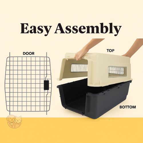 Heavy Duty Dog Airline Travel Crate Carrier Kennel โ Safe & Comfortable Pet Transport Cage Heavy Duty Dog Airline Travel Crate Carrier Kennel โ Safe & Comfortable Pet Transport Cage