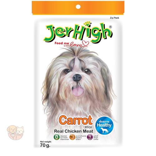 JerHigh Carrot Sticks โ Real Chicken Flavour Dog Treats, 70g JerHigh Carrot Sticks โ Real Chicken Flavour Dog Treats, 70g