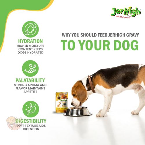 JerHigh Roasted Duck in Gravy – Wet Dog Food Pouch (120g)