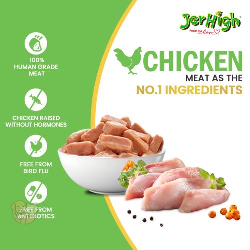 JerHigh Roasted Duck in Gravy – Wet Dog Food Pouch (120g)