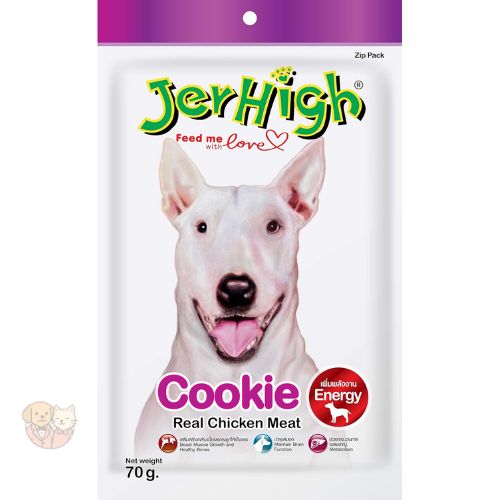 JerHigh Cookie Sticks – Real Chicken & Cookie Flavour Dog Treats, 70g