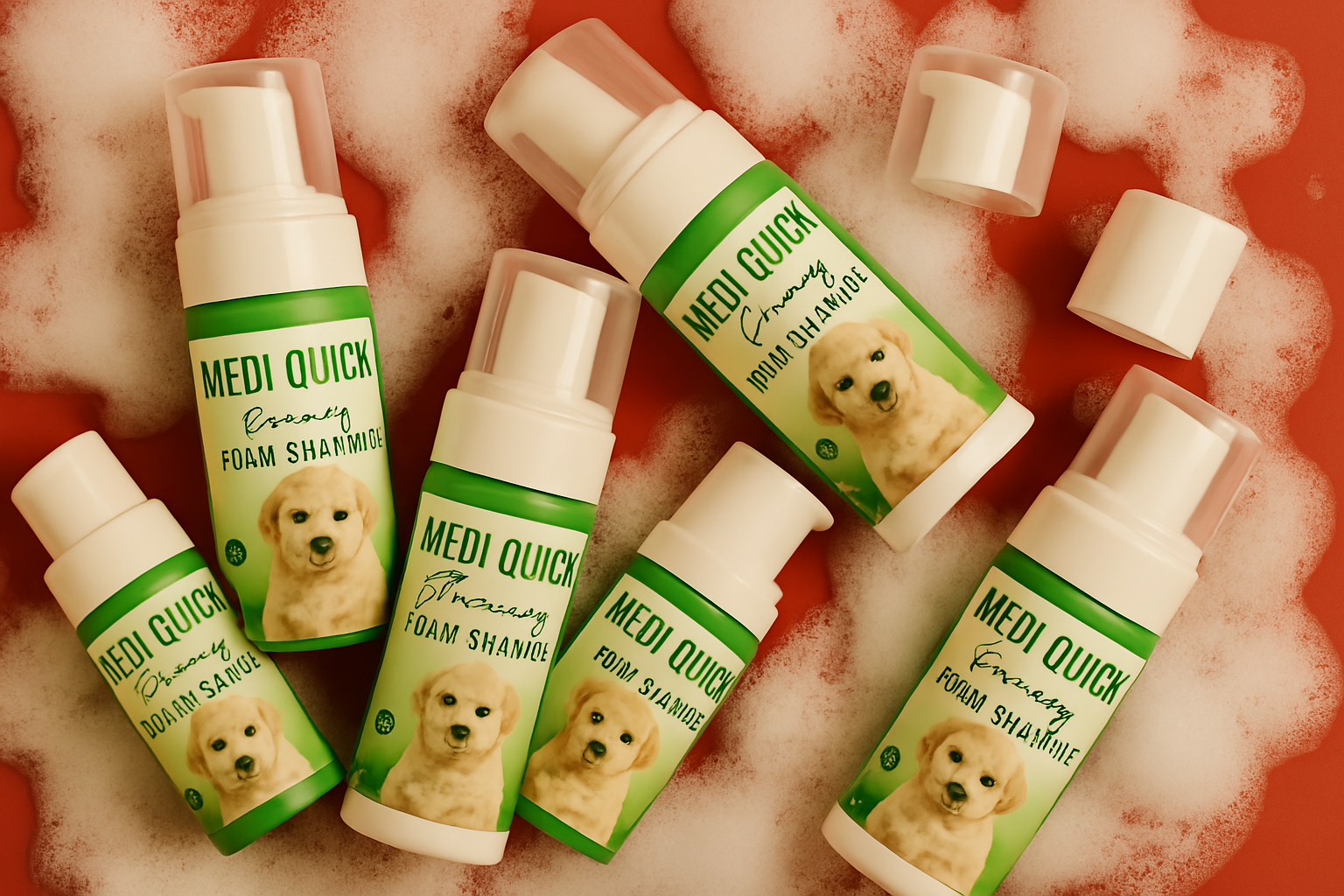 Medi Quick Grooming Foam Shampoo – Neem & Aloe Vera Formula for Instant Clean and Care