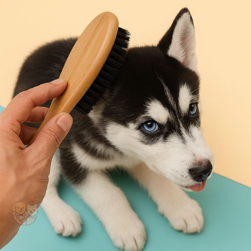 Natural Wood Bristle Brush โ Gentle Grooming for Dogs & Cats Natural Wood Bristle Brush โ Gentle Grooming for Dogs & Cats