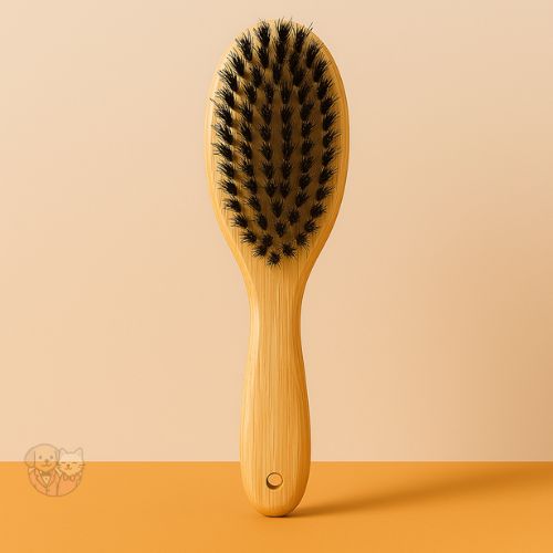 Natural Wood Bristle Brush โ Gentle Grooming for Dogs & Cats Natural Wood Bristle Brush โ Gentle Grooming for Dogs & Cats