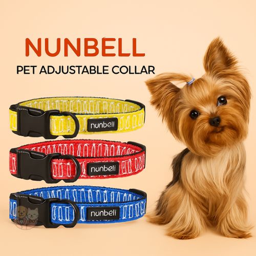 Nunbell Reflective Bone Print Pet Collar โ Adjustable & Night-Safe Nunbell Reflective Bone Print Pet Collar โ Adjustable & Night-Safe