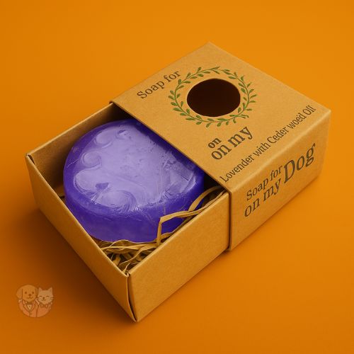 Oh My Dog Brightening Organic Dog Soap – Lavender & Cedarwood Antibacterial Formula (100g)