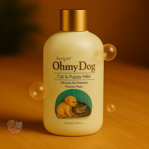 Oh My Dog Mild Shampoo for Cats & Puppies – Gentle, Tear-Free Formula for Sensitive Skin (500ml)