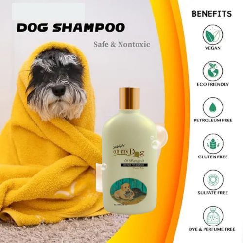 Oh My Dog Mild Shampoo for Cats & Puppies – Gentle, Tear-Free Formula for Sensitive Skin (500ml)