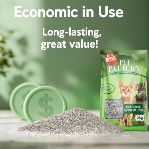 Pet Pattern Cat Litter – Lemon Scented Clumping Litter, 5 Kg