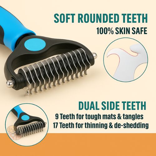 Professional Dematting & Deshedding Comb โ Pet Grooming Tool for Dogs & Cats Professional Dematting & Deshedding Comb โ Pet Grooming Tool for Dogs & Cats