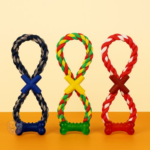 Rope Toy with Bone – Chew & Tug Toy for Dogs and Puppies