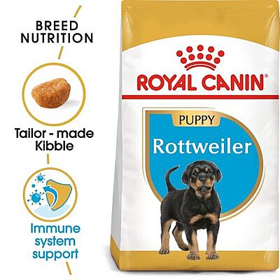 Royal Canin Rottweiler Puppy Dry Food โ Tailored Nutrition for Large Breed Puppies Royal Canin Rottweiler Puppy Dry Food โ Tailored Nutrition for Large Breed Puppies