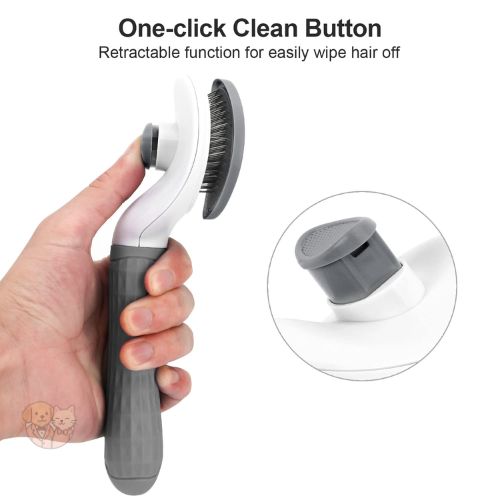 Self-Cleaning Slicker Brush โ Blue Grooming Comb for Dogs, Cats & Rabbits Self-Cleaning Slicker Brush โ Blue Grooming Comb for Dogs, Cats & Rabbits