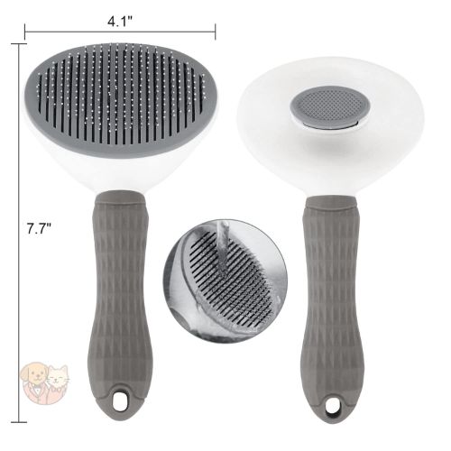 Self-Cleaning Slicker Brush โ Blue Grooming Comb for Dogs, Cats & Rabbits Self-Cleaning Slicker Brush โ Blue Grooming Comb for Dogs, Cats & Rabbits