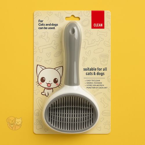 Self-Cleaning Slicker Brush โ Blue Grooming Comb for Dogs, Cats & Rabbits Self-Cleaning Slicker Brush โ Blue Grooming Comb for Dogs, Cats & Rabbits