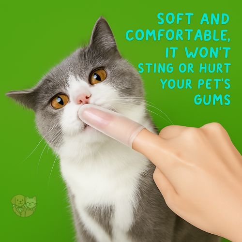 Silicone Finger Toothbrush for Pets – Gentle Dental Care for Dogs & Cats