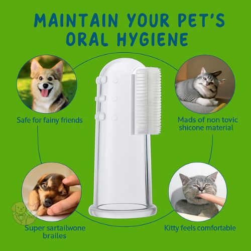 Silicone Finger Toothbrush for Pets – Gentle Dental Care for Dogs & Cats