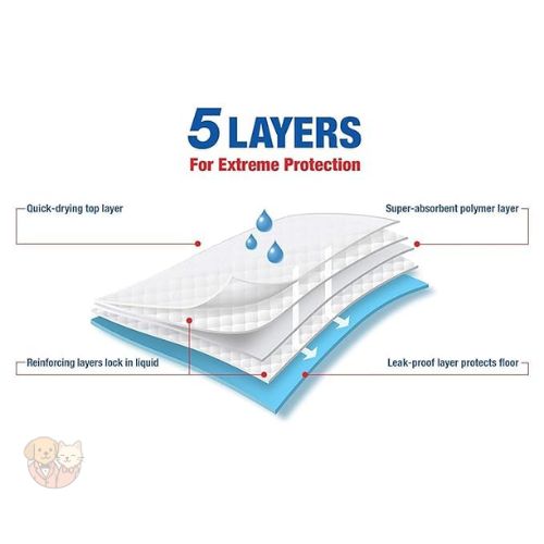 Smarty Pet Training Pads – Leak-Proof, Fresh Scented Pads for Dogs & Puppies (50 pcs, 45×60 cm)