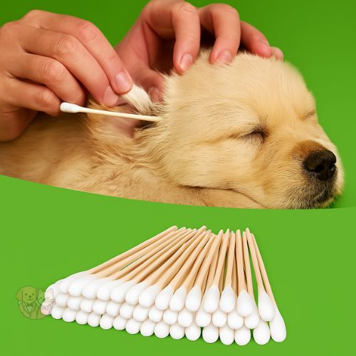 Soft Cotton Ear Buds for Pets – Gentle & Safe Ear Cleaning Swabs for Dogs & Cats